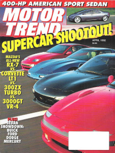 MOTOR TREND 1992 APR - HURSTS/OLDS, XJ-S, S4, CIRRUS
